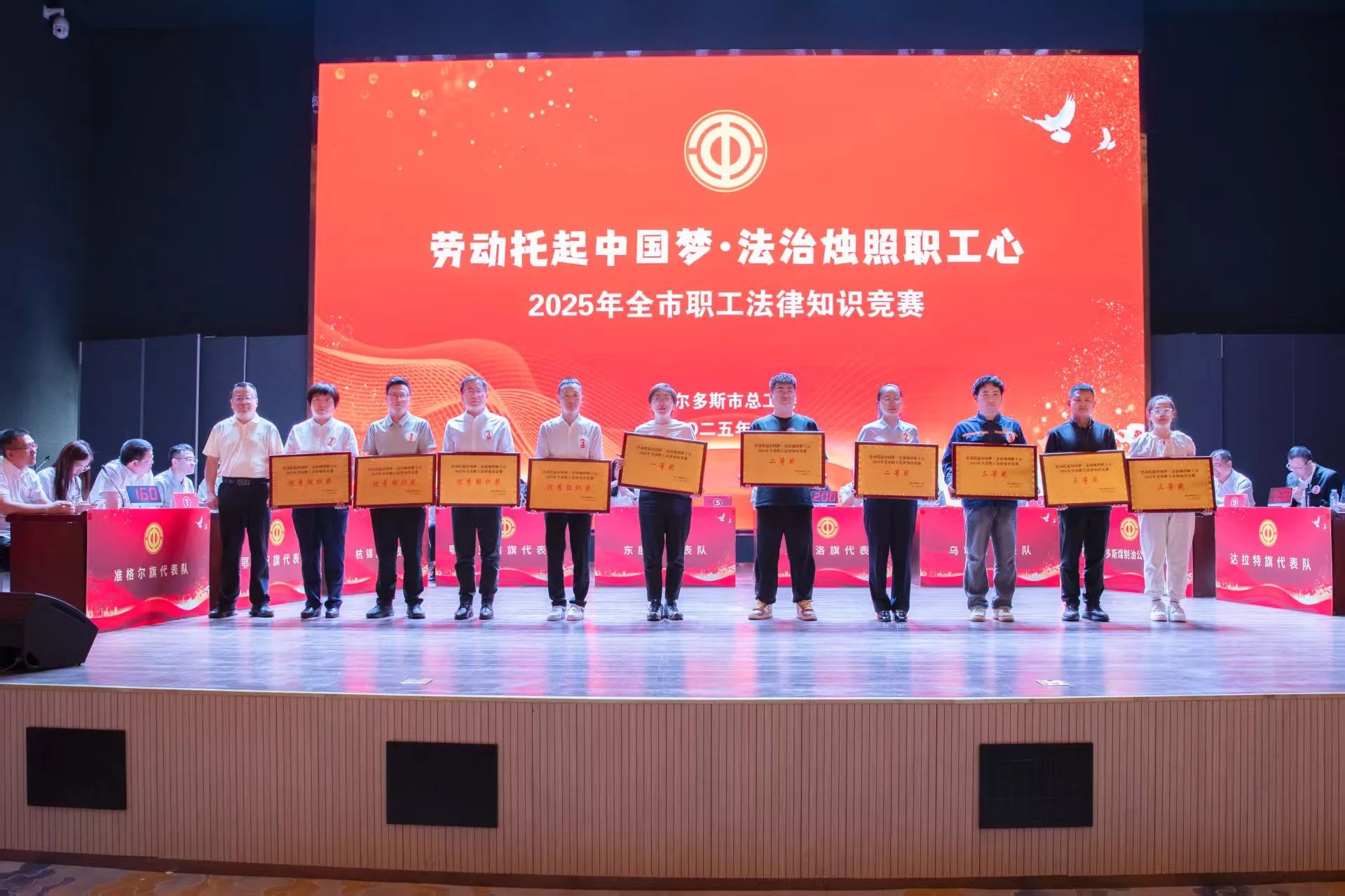 鄂尔多斯市总工会举办“劳动托起中国梦·法治烛照职工心”2025年全市职工法律知识竞赛3